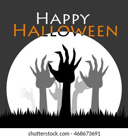 halloween card. vector illustration