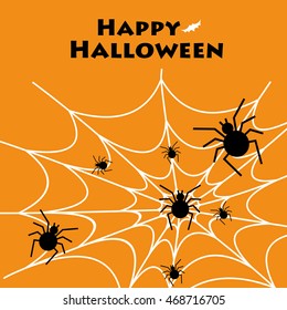 halloween card. vector illustration