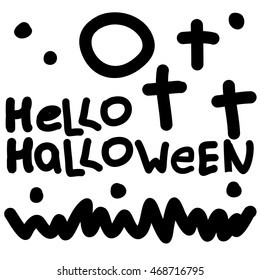 halloween card. vector illustration