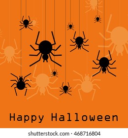 halloween card. vector illustration