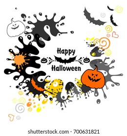Halloween card. Vector Illustration