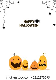 Halloween Card.Halloween concept.Design for card, frame ,banner ,Cover.