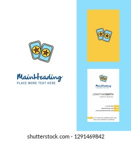 Halloween cards  Creative Logo and business card. vertical Design Vector