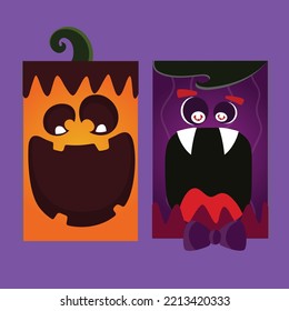 Halloween cards that can be used to write messages to create happiness.