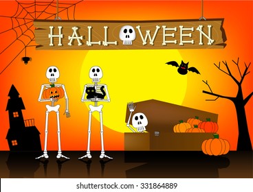 Halloween cartoon
