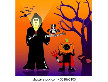 Halloween cartoon