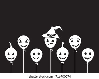 Halloween cartoon Background. Vector Illustration.