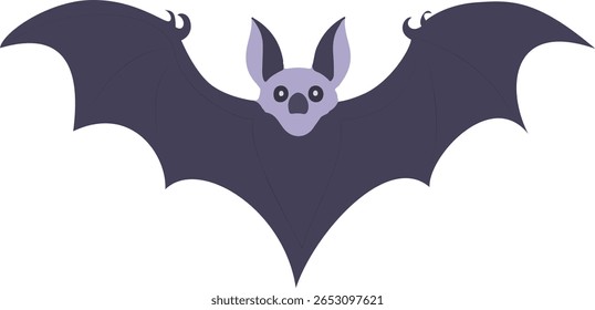 Dia das Bruxas, Desenho Animado Bat Ilustração Voo à Noite