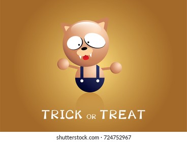 Halloween cartoon character funny cute