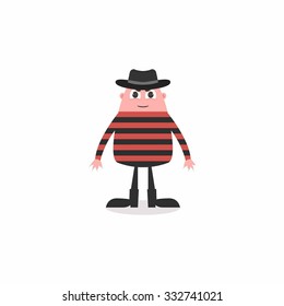 Halloween Cartoon Character Vector Template