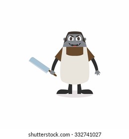 Halloween Cartoon Character Vector Template