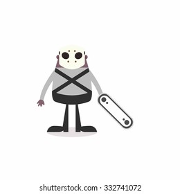 Halloween Cartoon Character Vector Template