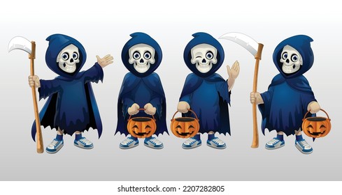 Halloween Cartoon Costume of Grim Reaper