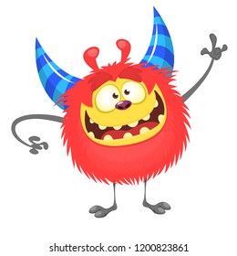 Halloween cartoon monster illustration. Vector stock