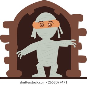 Dia das Bruxas, Múmia dos Desenhos Animados Emergindo da Tumba