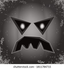 Halloween cartoon pumpkin with face . Vector cartoon Illustration of Carved pumpkin into jack-o-lanterns for halloween banners and posters and layout.