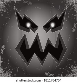 Halloween cartoon pumpkin with face . Vector cartoon Illustration of Carved pumpkin into jack-o-lanterns for halloween banners and posters and layout.