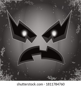 Halloween cartoon pumpkin with face . Vector cartoon Illustration of Carved pumpkin into jack-o-lanterns for halloween banners and posters and layout.
