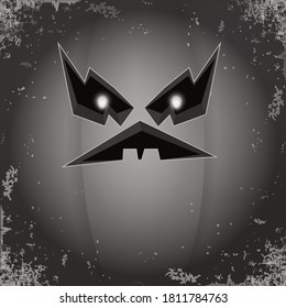 Halloween cartoon pumpkin with face . Vector cartoon Illustration of Carved pumpkin into jack-o-lanterns for halloween banners and posters and layout.