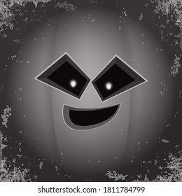Halloween cartoon pumpkin with face . Vector cartoon Illustration of Carved pumpkin into jack-o-lanterns for halloween banners and posters and layout.