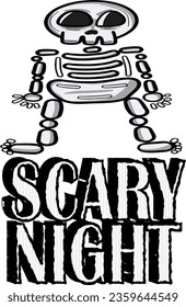Halloween cartoon symbols hand drawns black and white icon character. Vector illustration. Isolated on transparent background.	