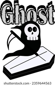 Halloween cartoon symbols hand drawns black and white icon character. Vector illustration. Isolated on transparent background.	