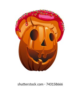 Halloween cartoon. Vector illustration