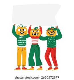 Halloween cartoon vector illustration on the white background