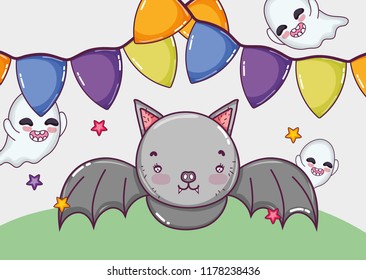 Halloween cartoons concept