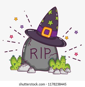 Halloween cartoons concept