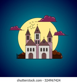 Halloween castle