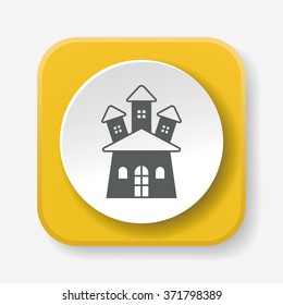 halloween castle icon
