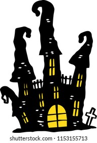 Halloween Castle Silhouette