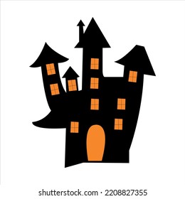 Halloween castle with HALLOWEEN theme