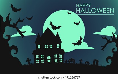 Halloween Castle In Vector 5