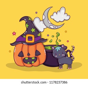 Halloween cat cartoons