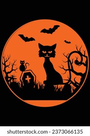 Halloween Cat cut eps cut file for cutting machine