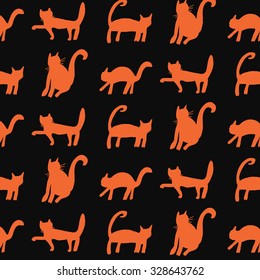 halloween cat pattern