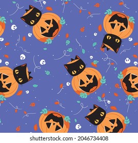 Halloween Cat for textile print design and other design