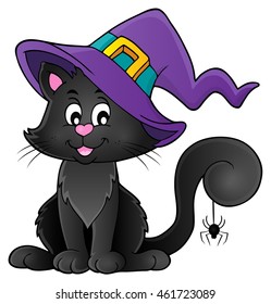 Halloween cat theme image 2 - eps10 vector illustration.