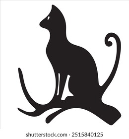 Gato de Halloween para usar em comemoração
