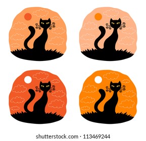 Halloween cats