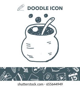 halloween cauldron doodle