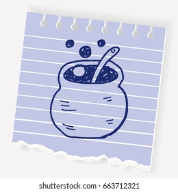 halloween cauldron doodle