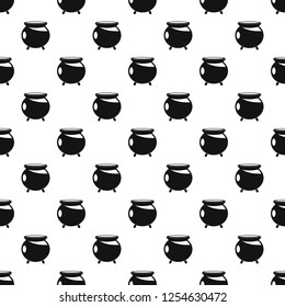 Halloween cauldron pattern seamless vector repeat geometric for any web design