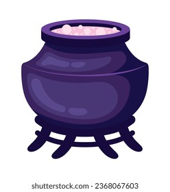 halloween cauldron poison illustration isolated