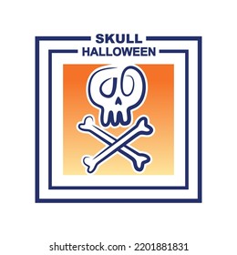 Halloween celebration day in a simple illustration
