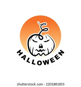 Halloween celebration day in a simple illustration