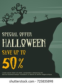 Halloween celebration design style poster