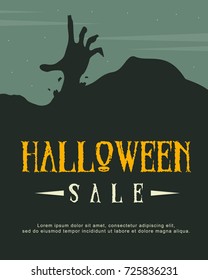 Halloween celebration design style poster